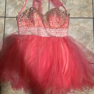 Pink prom dress